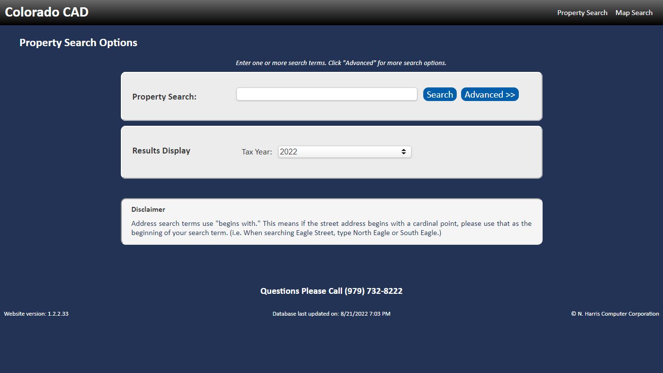 Colorado CAD - Property Search - Harris Govern